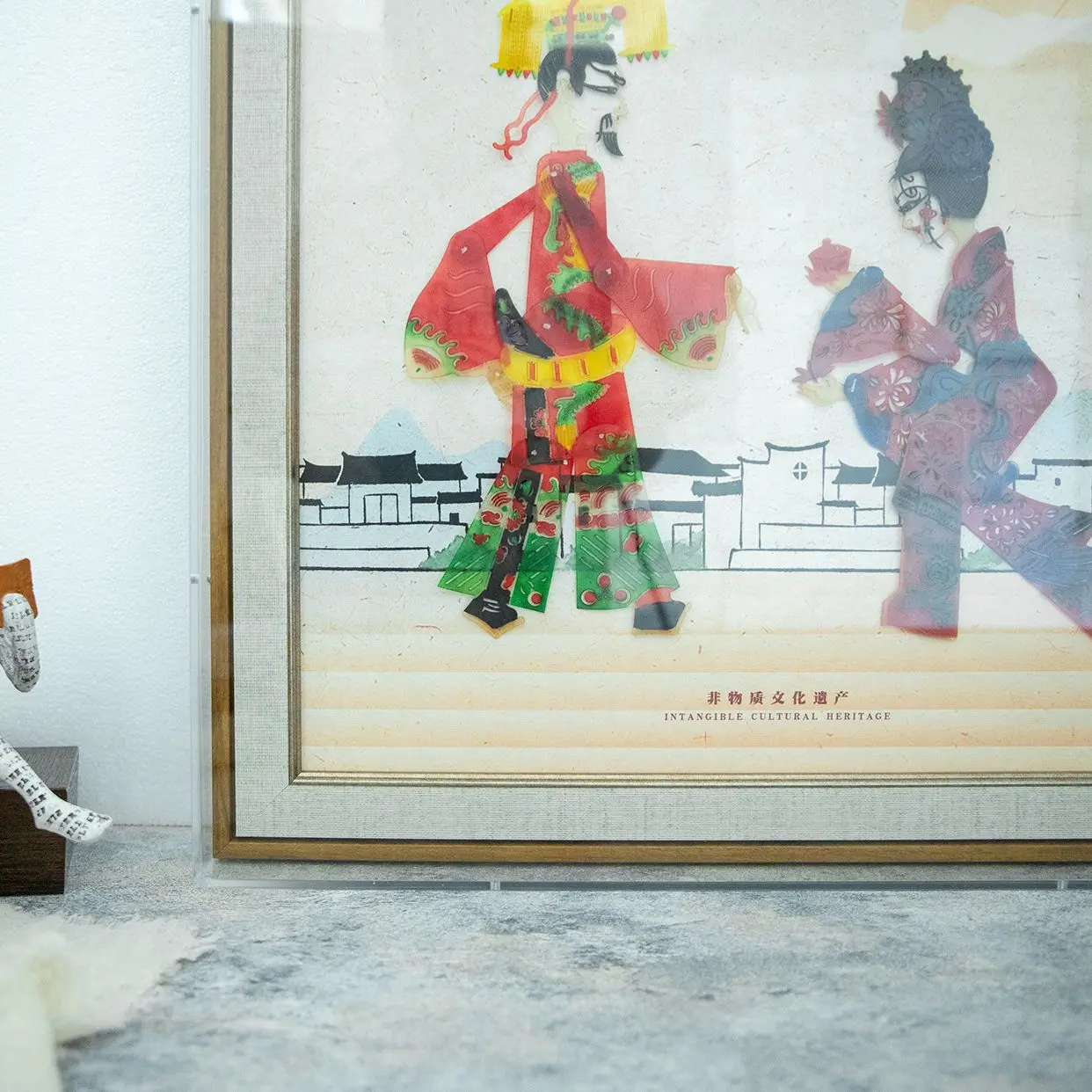 Intangible Cultural Heritage Shadow Puppetry Collectible Decorative Painting