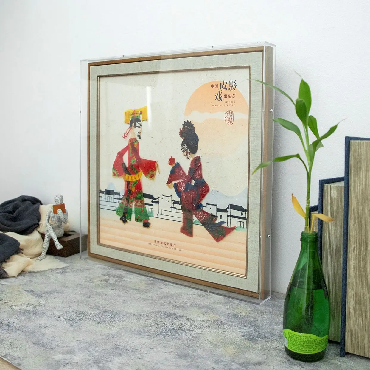 Intangible Cultural Heritage Shadow Puppetry Collectible Decorative Painting