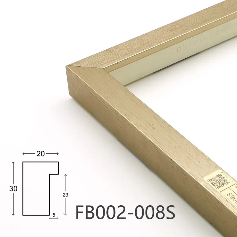 Foamed wood grain frames