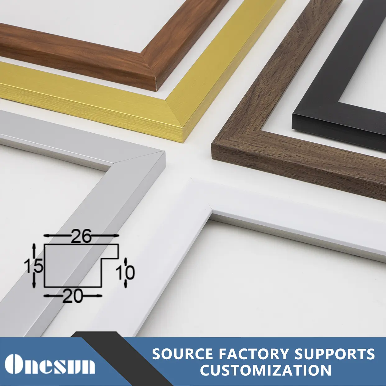 Modern Minimalist Wood Imitation Picture Frame