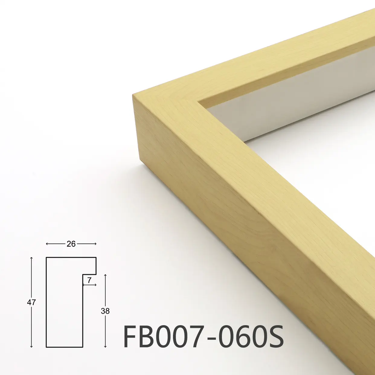 Easy install wood frame