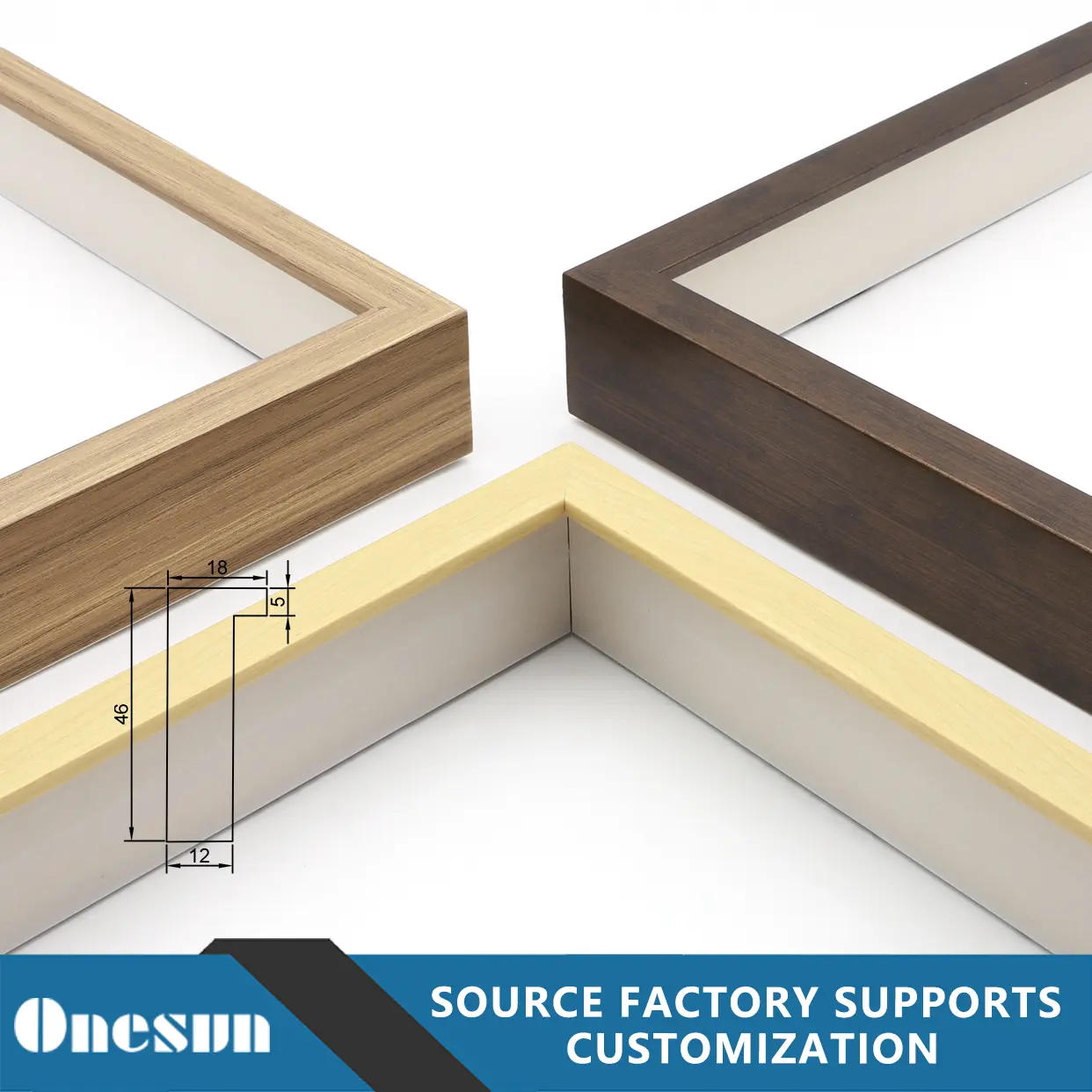 Faux wood grain molding