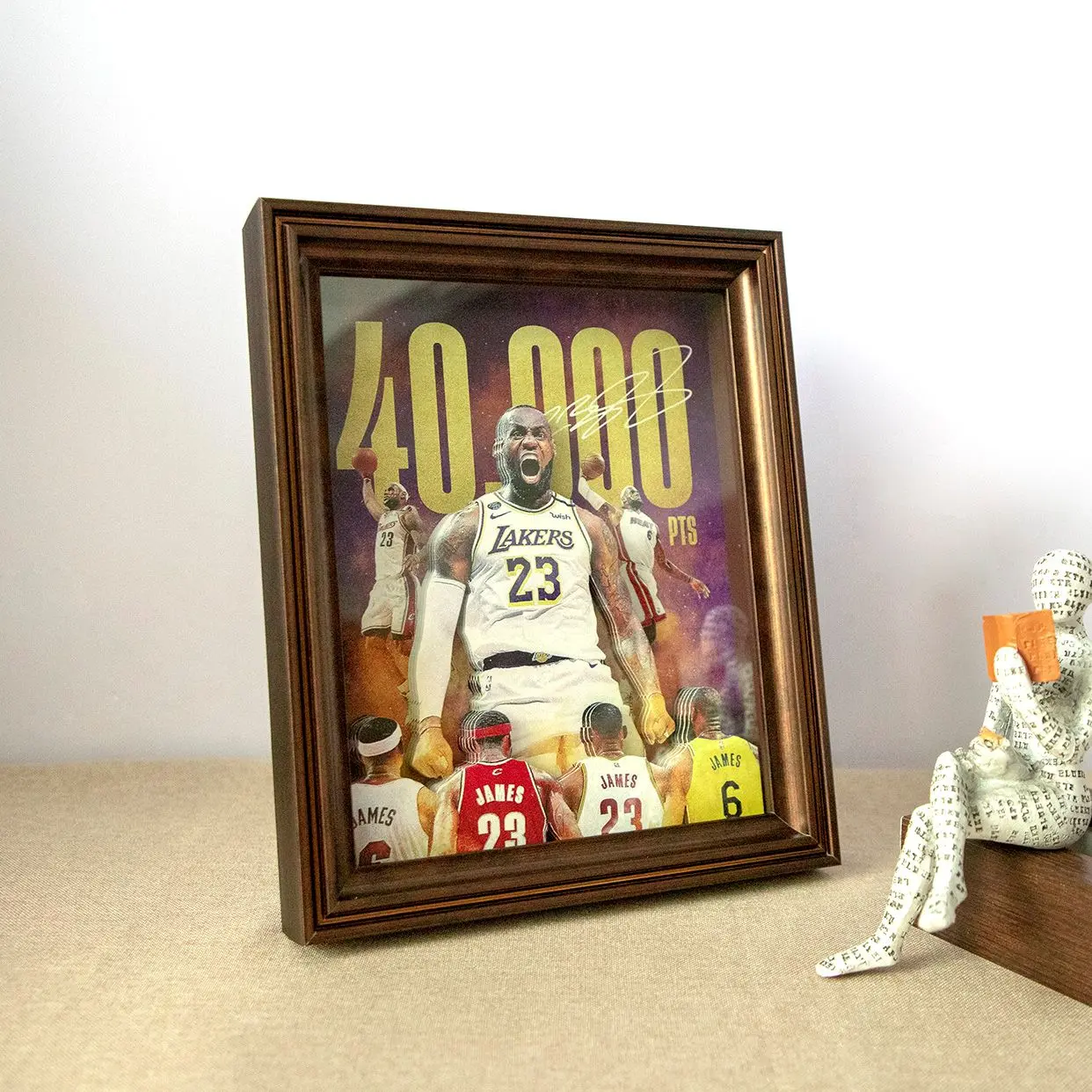 James 3D Paper Sculpture Decorative Painting