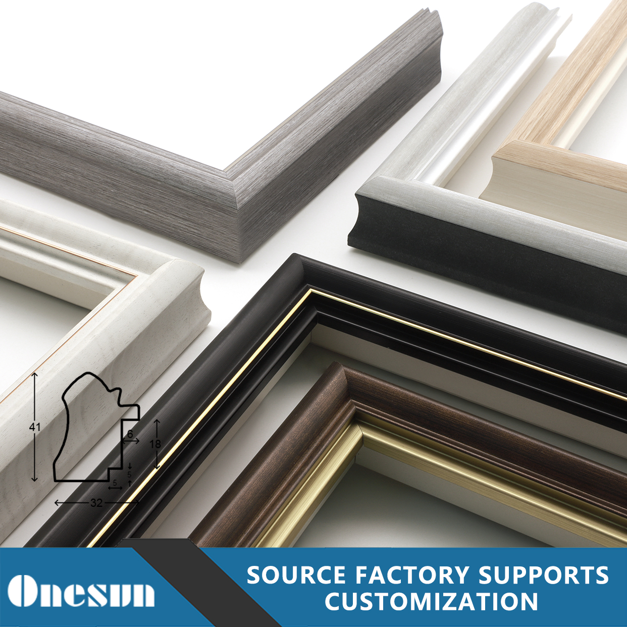 Artificial Wood Grain Frame Strip