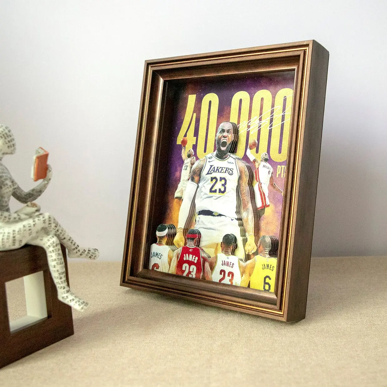 James 3D Paper Sculpture Decorative Painting