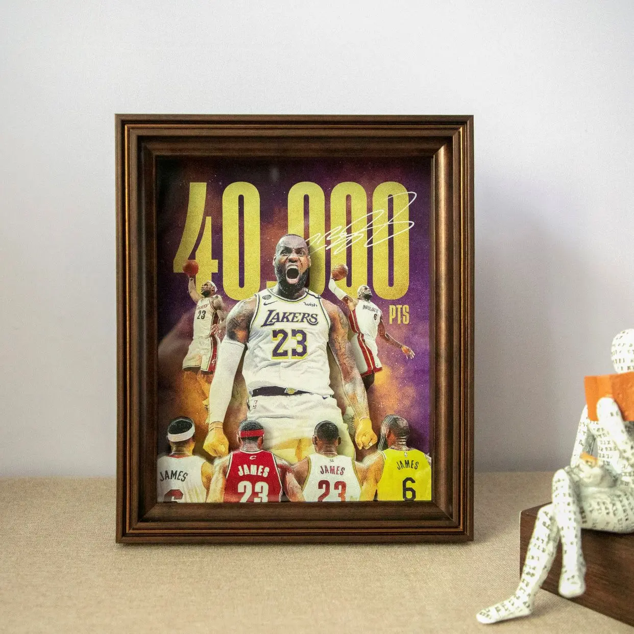 James 3D Paper Sculpture Decorative Painting